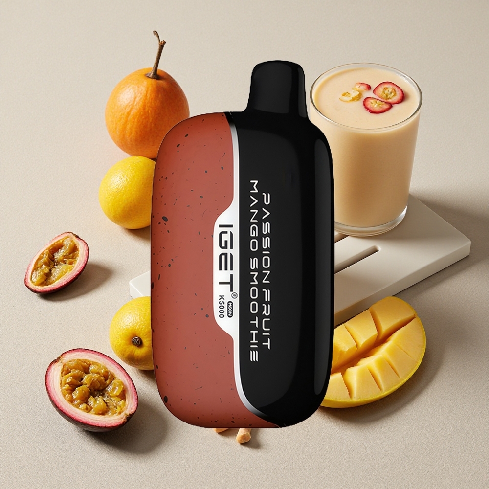 Passion Fruit Mango Smoothie IGET Moon K5000 Puffs Disposable Vape