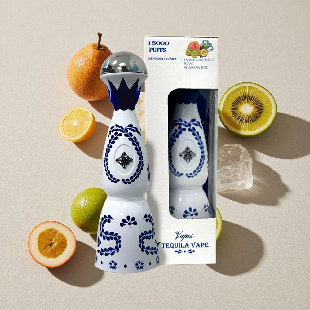 Passionfruit Kiwi Guava Ice HUMO Azul 15000 Puffs 20mL