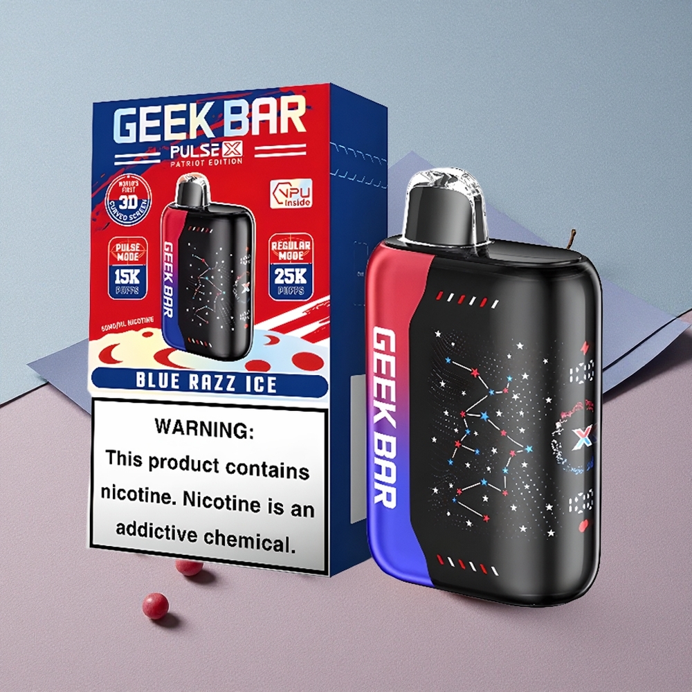 Patriot Editon Geek Bar Pulse X 25000 Puffs Disposable Vape