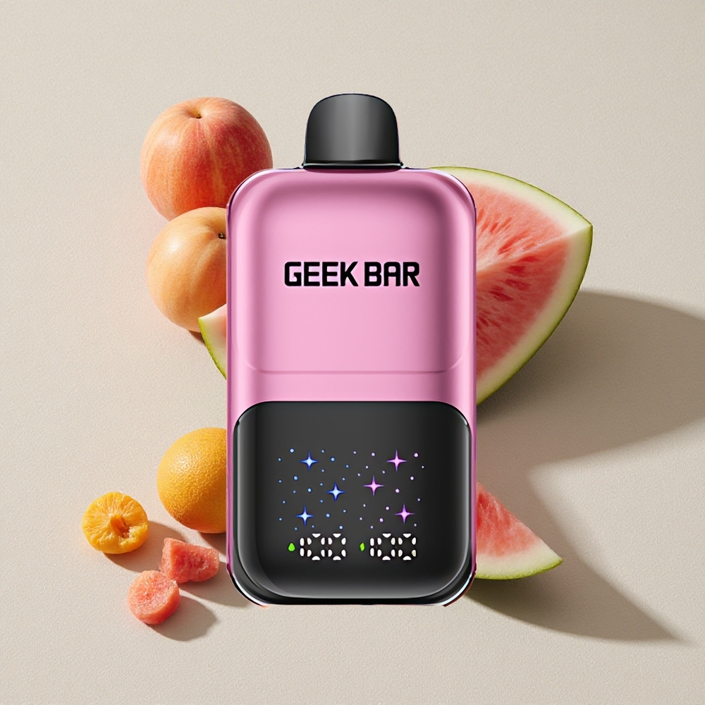 Peach  Watermelon GEEK BAR 2GO 50000 Puffs Dual Tank Disposable Vape Pen
