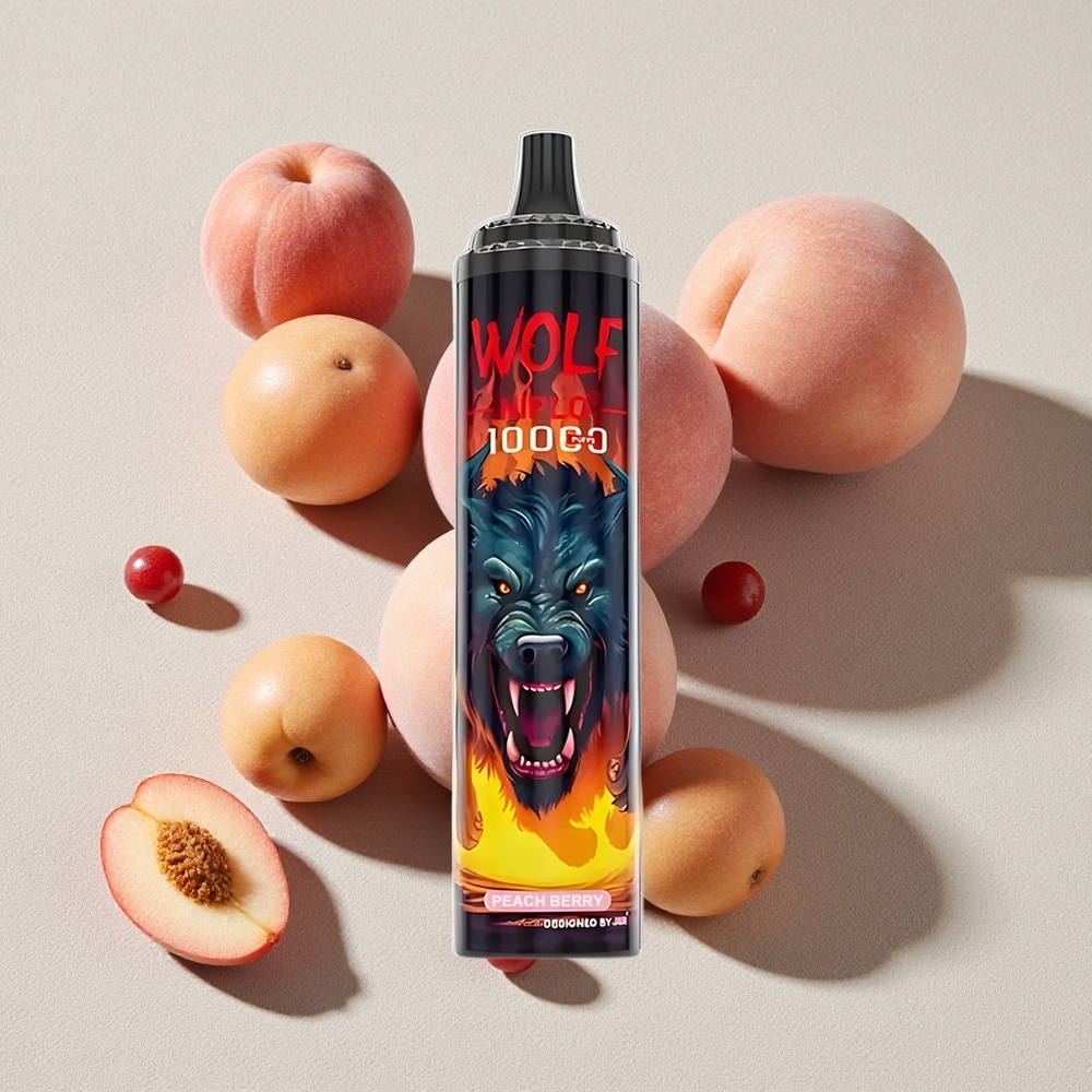 Peach Berry JNR Wolf Niplo 10000 Puffs Disposable Vape