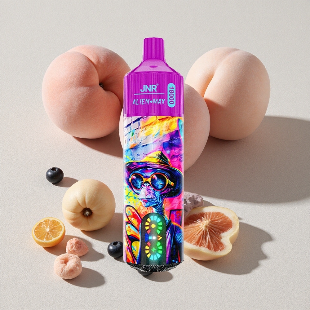 Peach Blueberry Candy JNR Alien Max 18000 Puffs Smart LED Display
