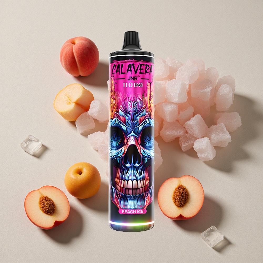 Peach Ice JNR Calavera 11000 Puffs Disposable Vape with Type-C Charging