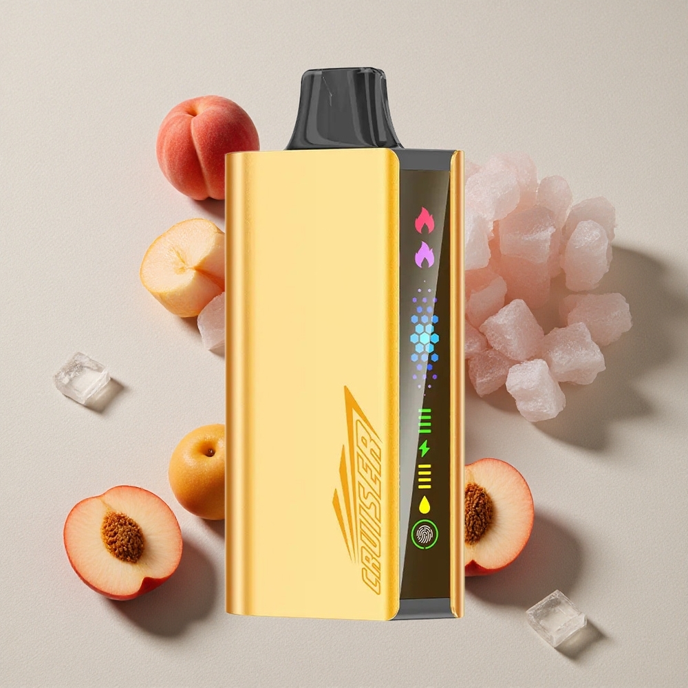 Peach Ice JNR Cruiser 12000 Puffs No-Charge Disposable Vape