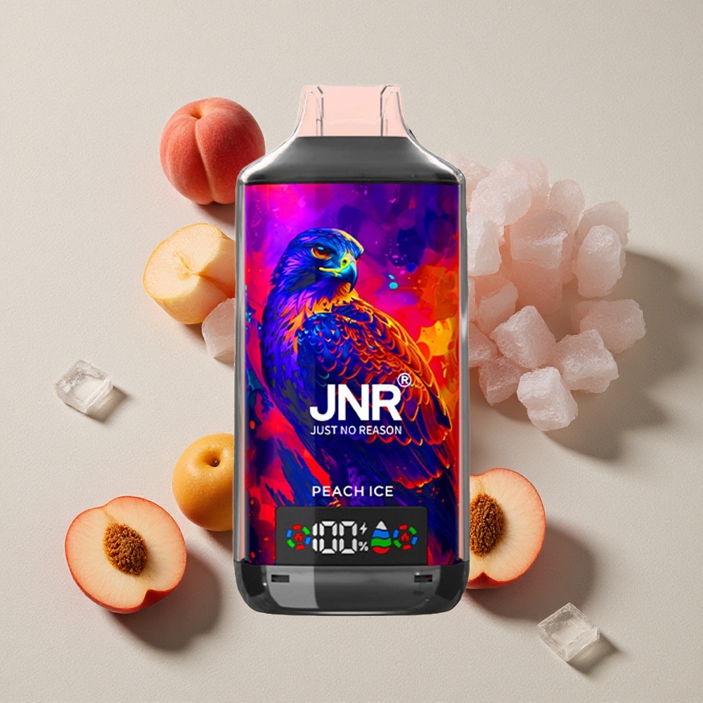 Peach Ice JNR Falcon X 18000 Puffs Disposable Vape with Dual Mesh Coil
