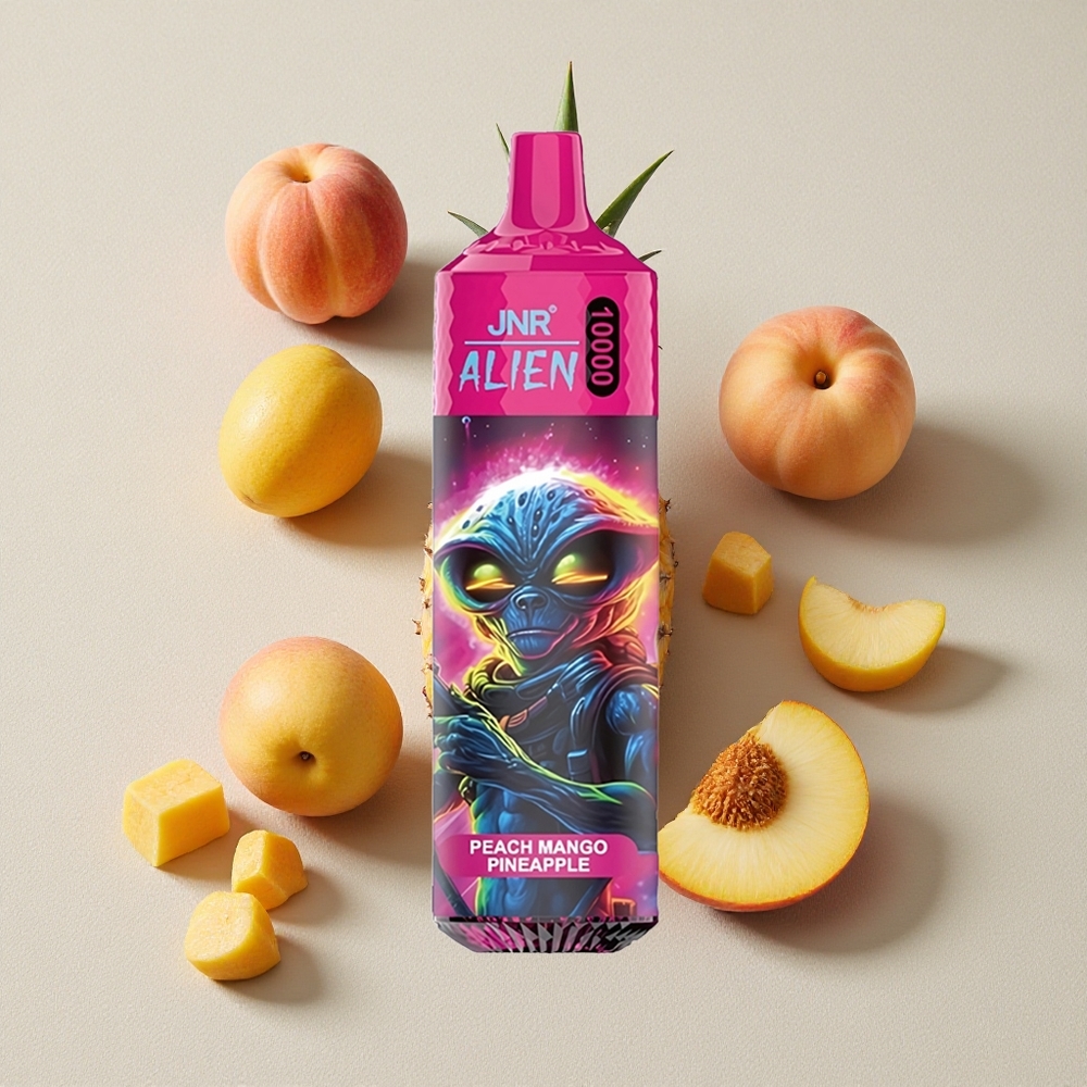 Peach Mango Pineapple JNR Alien 10000 Puffs with RGB Lights