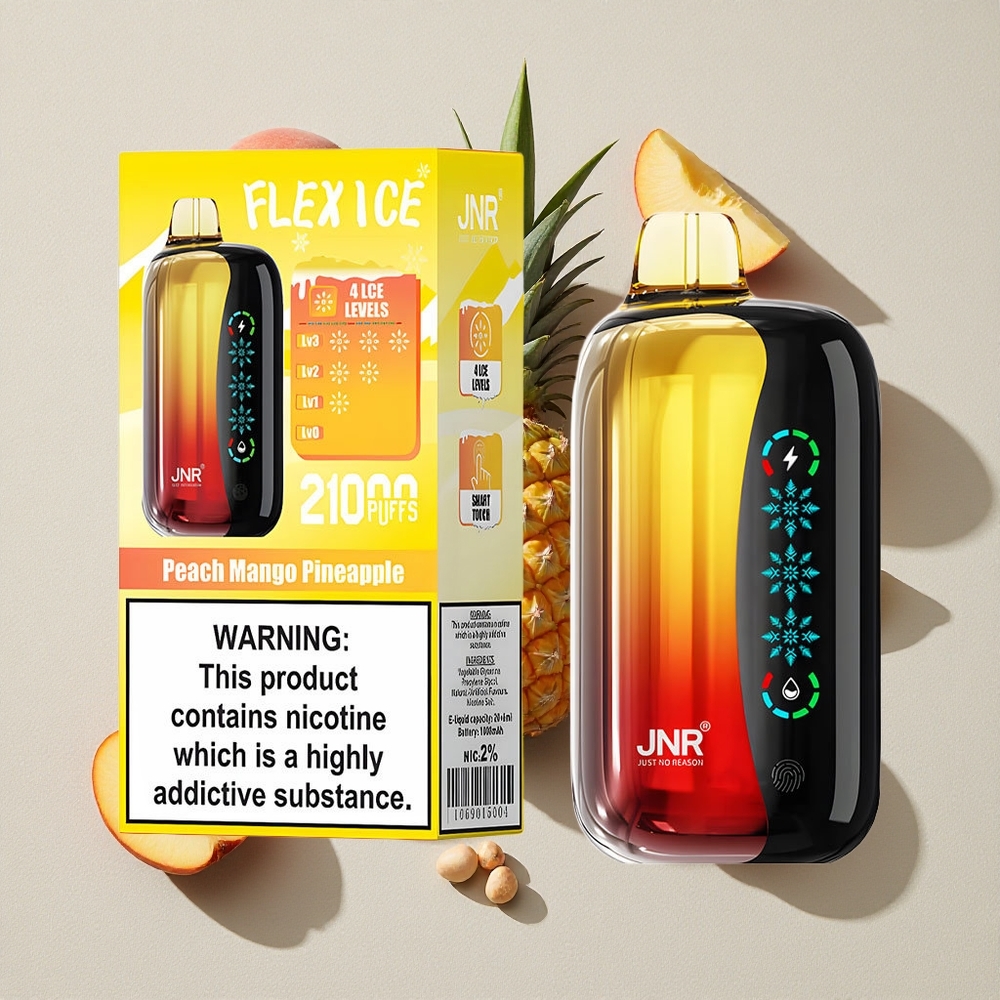 Peach Mango Pineapple JNR Flex Ice 21000 Puffs Disposable Vape