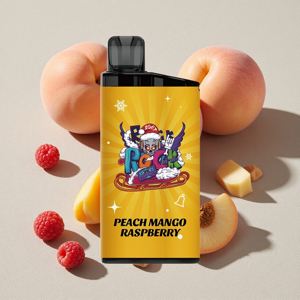 Peach Mango Raspberry IGET Bar 3500 Puffs Disposable Vape