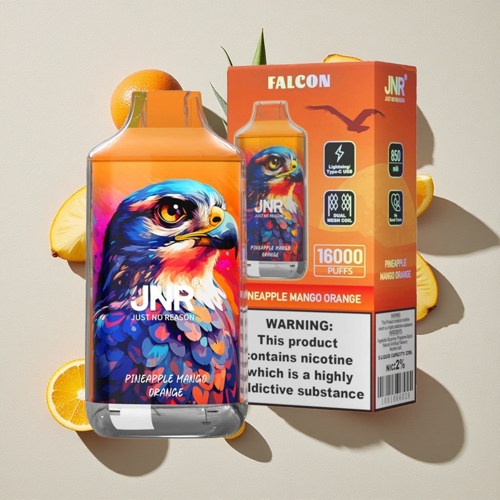 Pineapple Mango Orange JNR Falcon 16000 Puffs Disposable Vape with Dual Mesh Coil