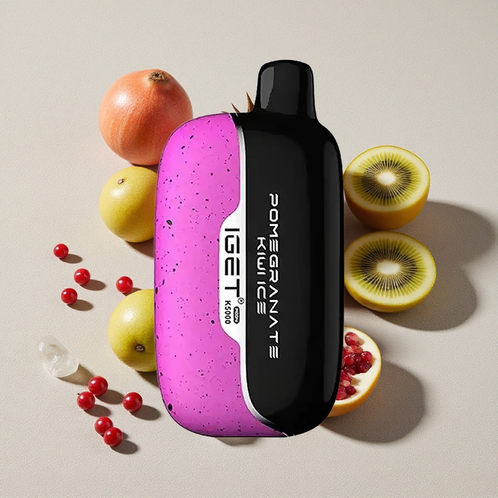 Pomegranate Kiwi Ice IGET Moon K5000 Puffs Disposable Vape