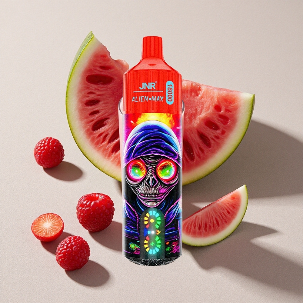 Raspberry Watermelon Ice JNR Alien Max 18000 Puffs Smart LED Display