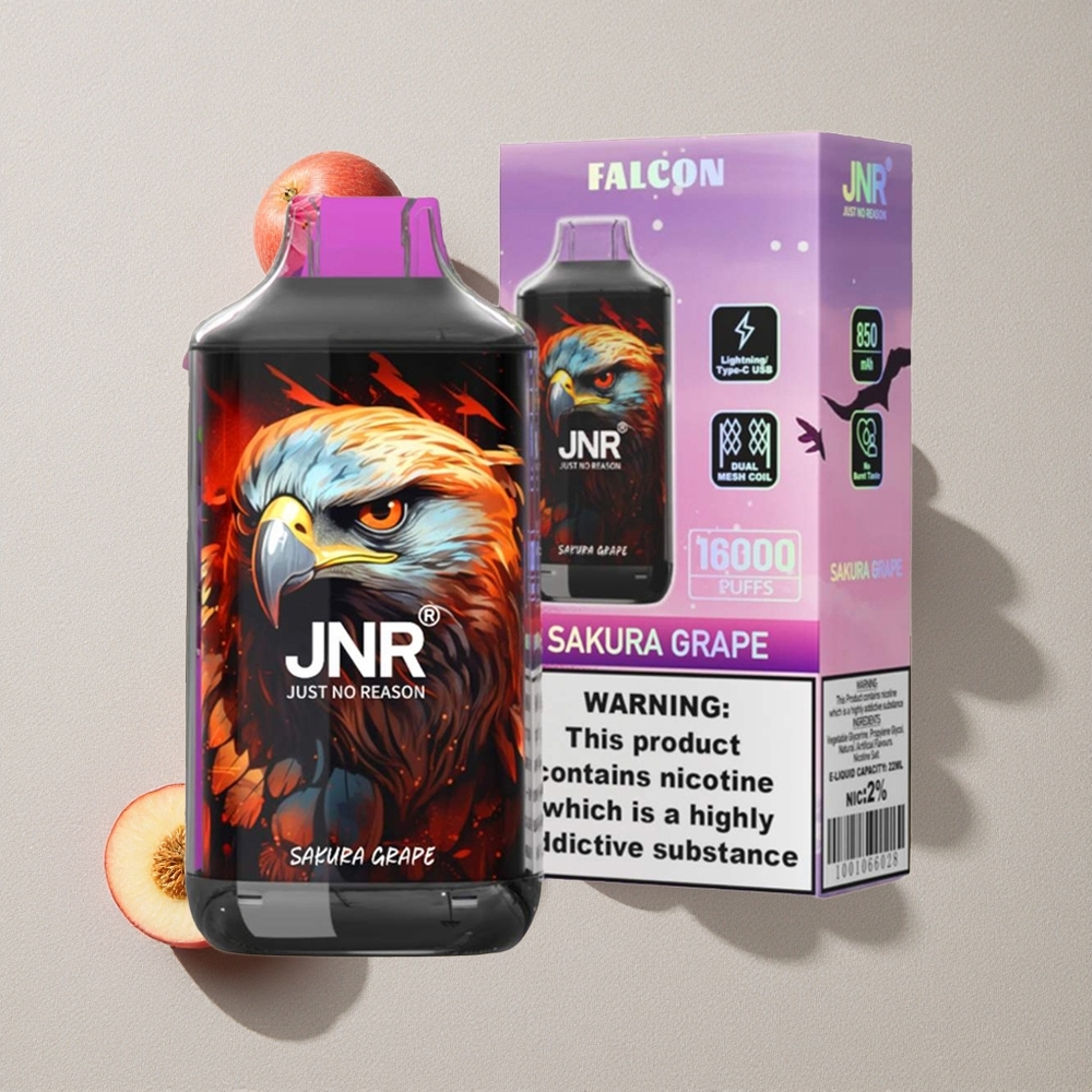 Sakura Grape JNR Falcon 16000 Puffs Disposable Vape with Smart LED Display