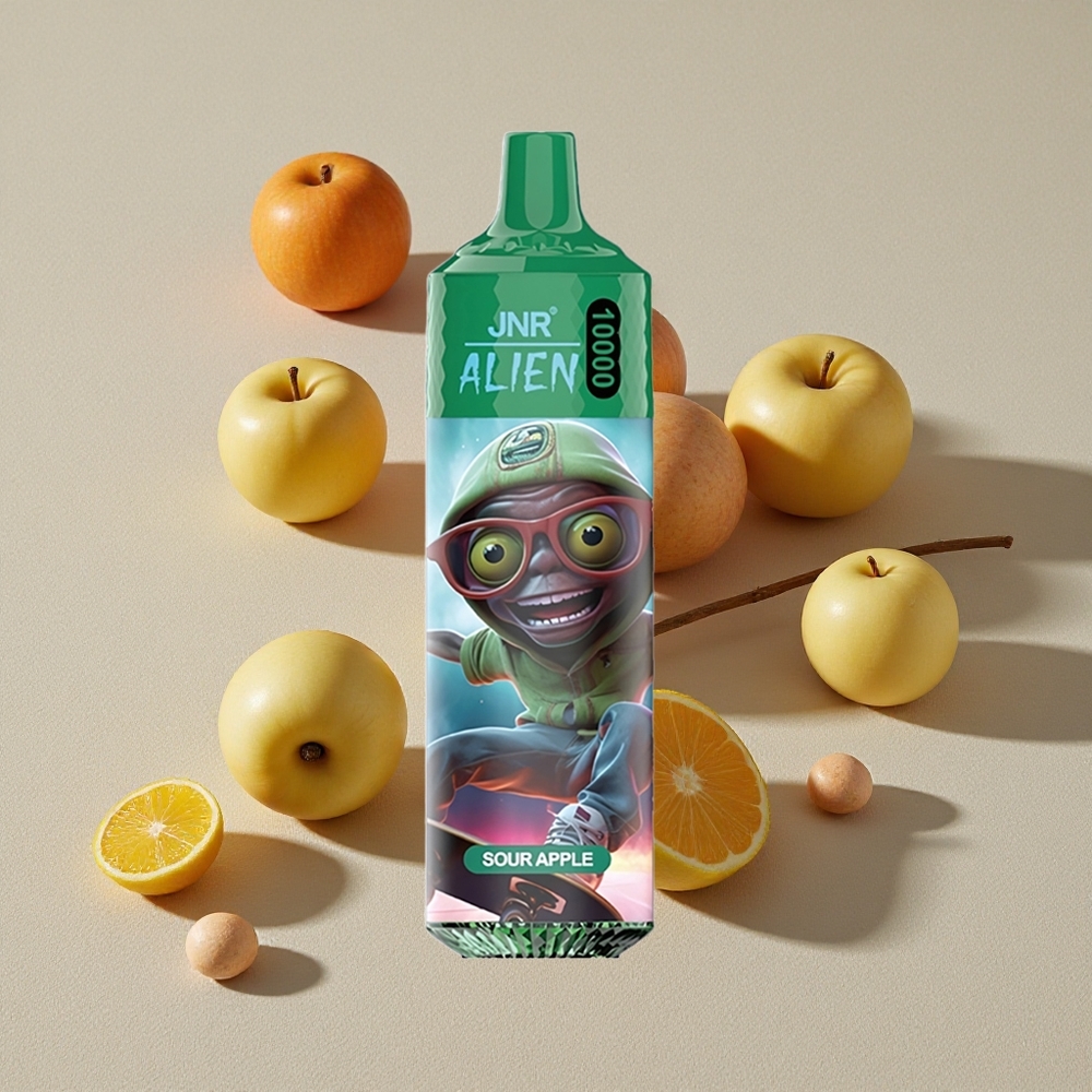 Sour Apple JNR Alien 10000 Puffs with RGB Lights