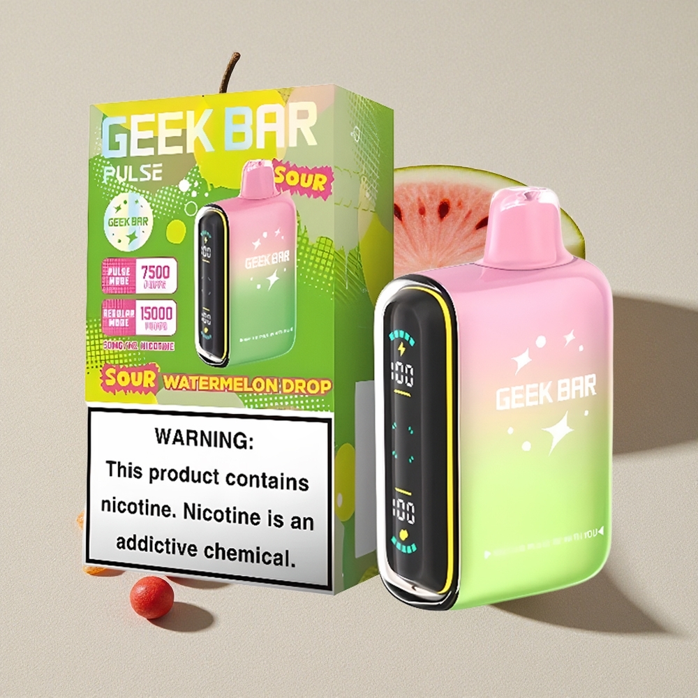 Sour Edition GEEK BAR Pulse 15000 Puffs Disposable Vape
