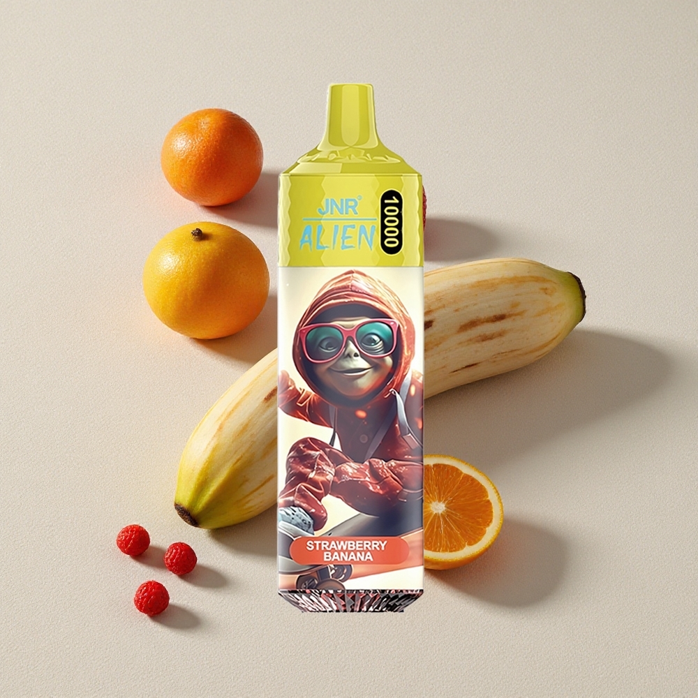 Strawberry Banana JNR Alien 10000 Puffs Disposable Vape
