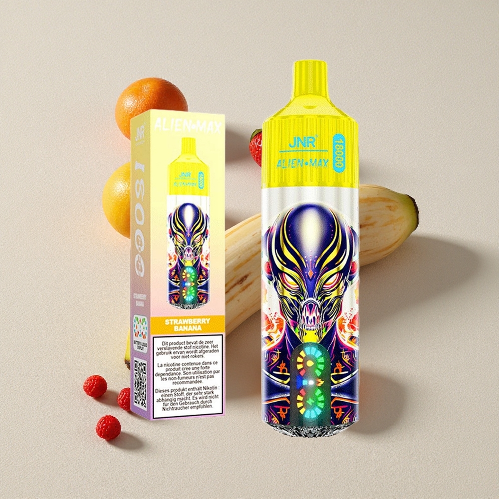 Strawberry Banana JNR Alien Max 18000 Puffs Smart LED Display