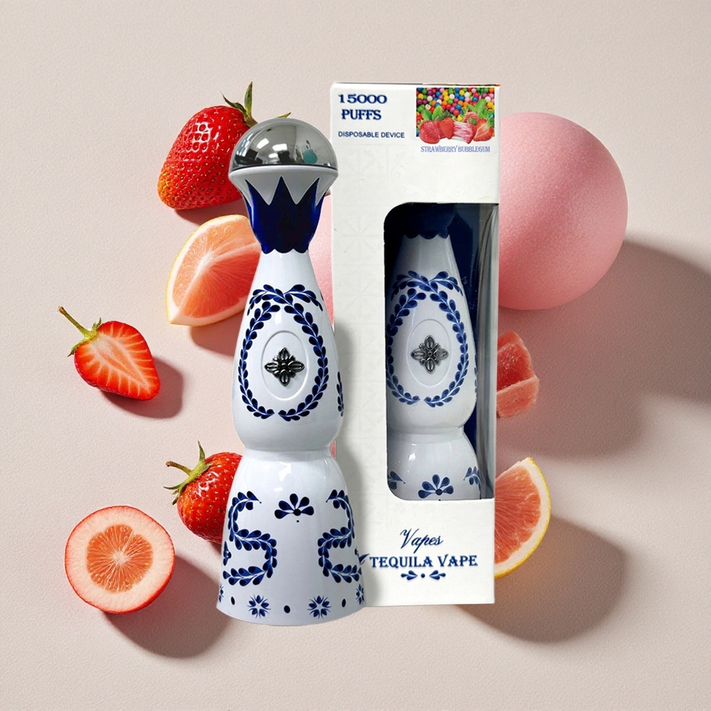 Strawberry Bubblegum HUMO Azul 15000 Puffs USB-C Rechargeable