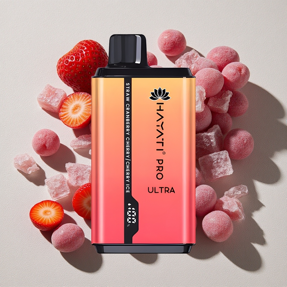 Strawberry Cranberry Cherry-Cherry Ice Hayati Pro Ultra 15000 Puffs