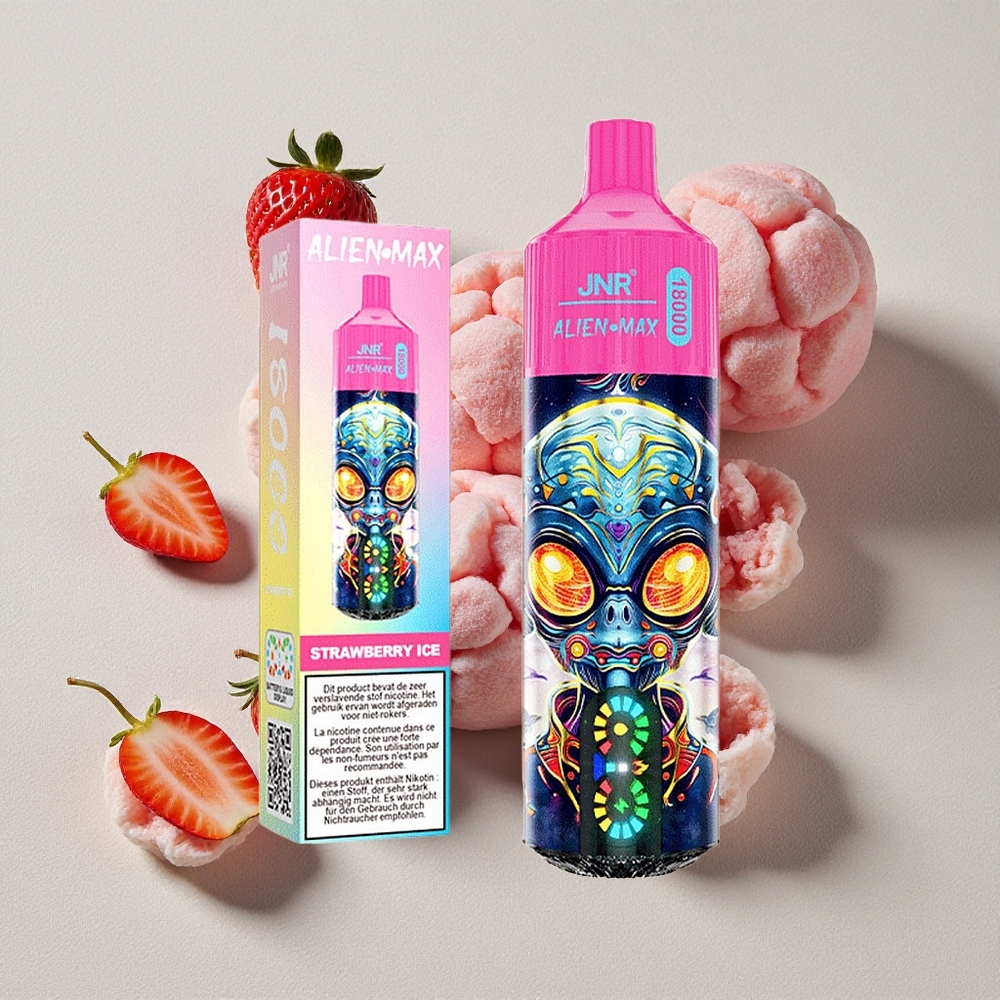 Strawberry Ice JNR Alien Max 18000 Puffs Smart LED Display