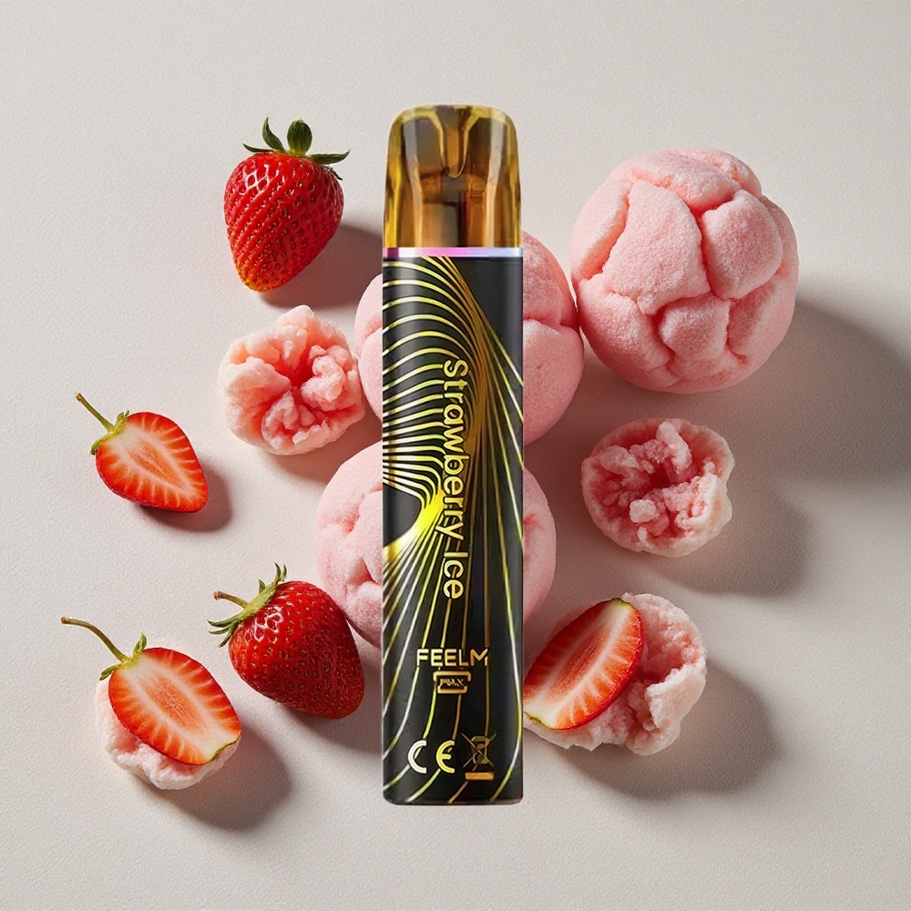 Strawberry Ice JNR BlackGolden 800 Puffs Disposable Vape