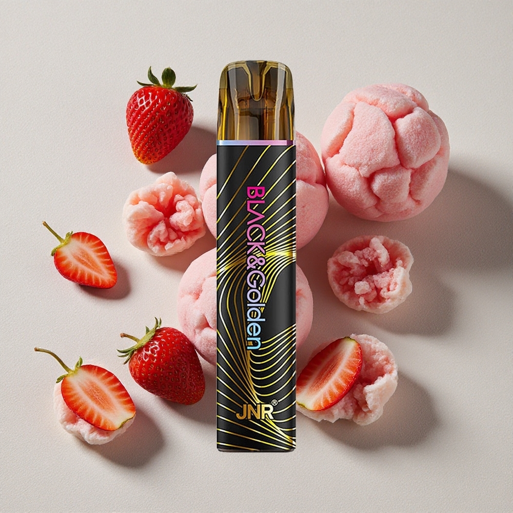 Strawberry Ice JNR BlackGolden 800 Puffs Disposable Vape