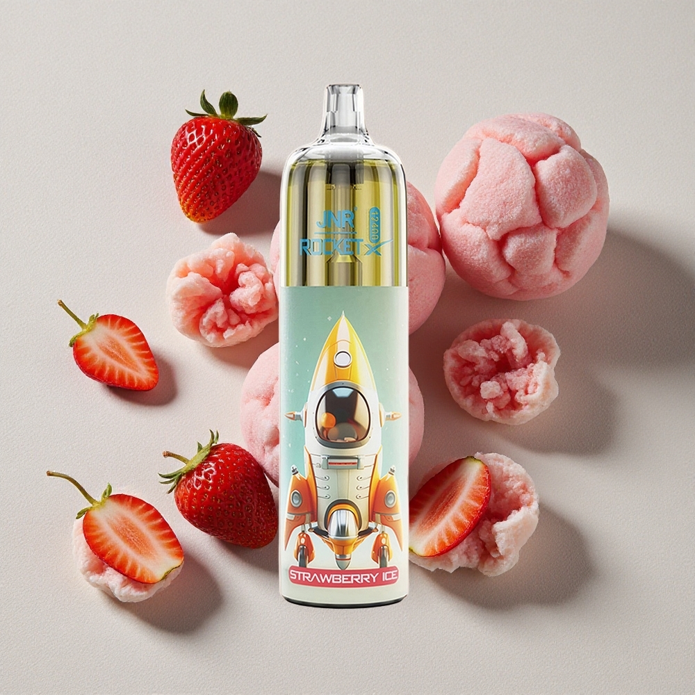 Strawberry Ice JNR Rocket-X 12400 Puffs Disposable Vape with Adjustable Airflow