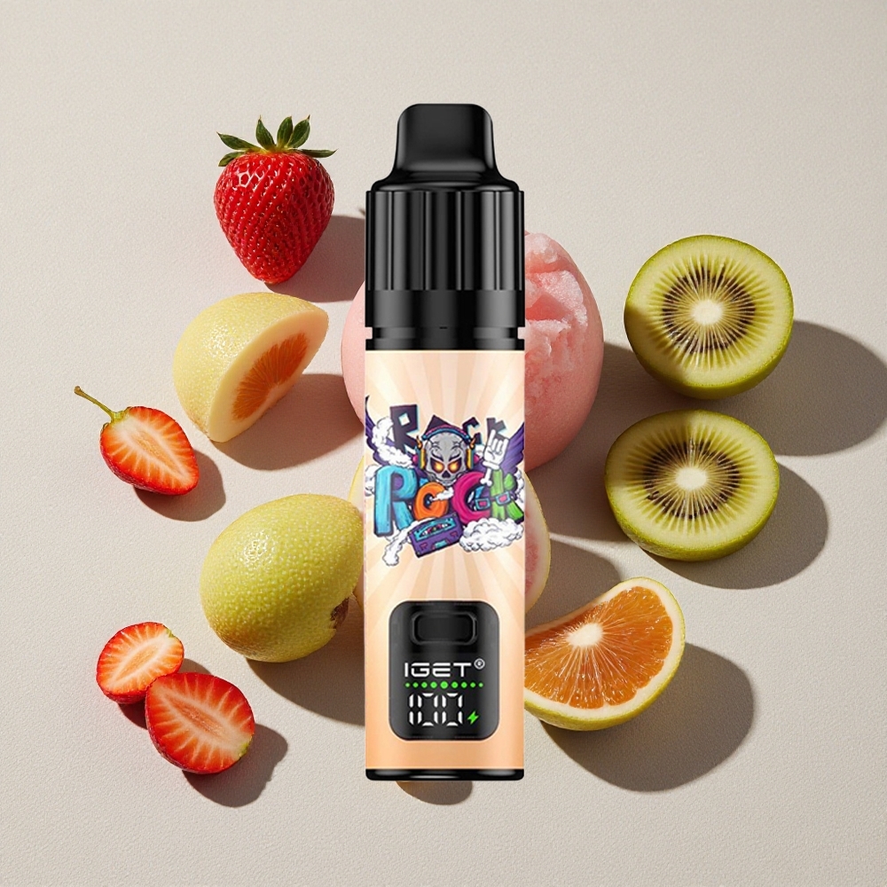 Strawberry Kiwi Ice IGET BAR PLUS S3 POD 10000 Puffs Disposable Vape