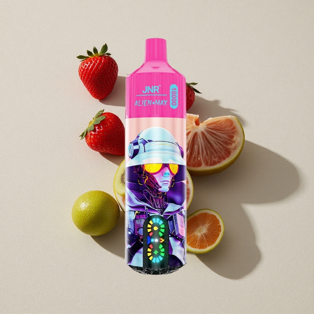 Strawberry Kiwi JNR Alien Max 18000 Puffs Smart LED Display