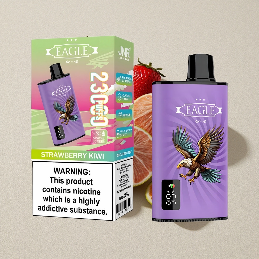 Strawberry Kiwi JNR EAGLE Smart 23000 Puffs Disposable Vape with Digital Screen