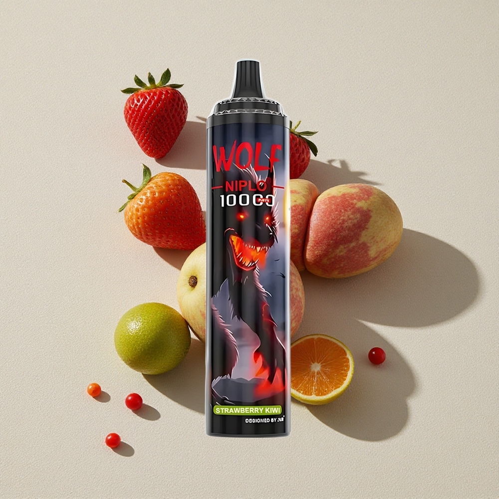 Strawberry Kiwi JNR Wolf Niplo 10000 Puffs