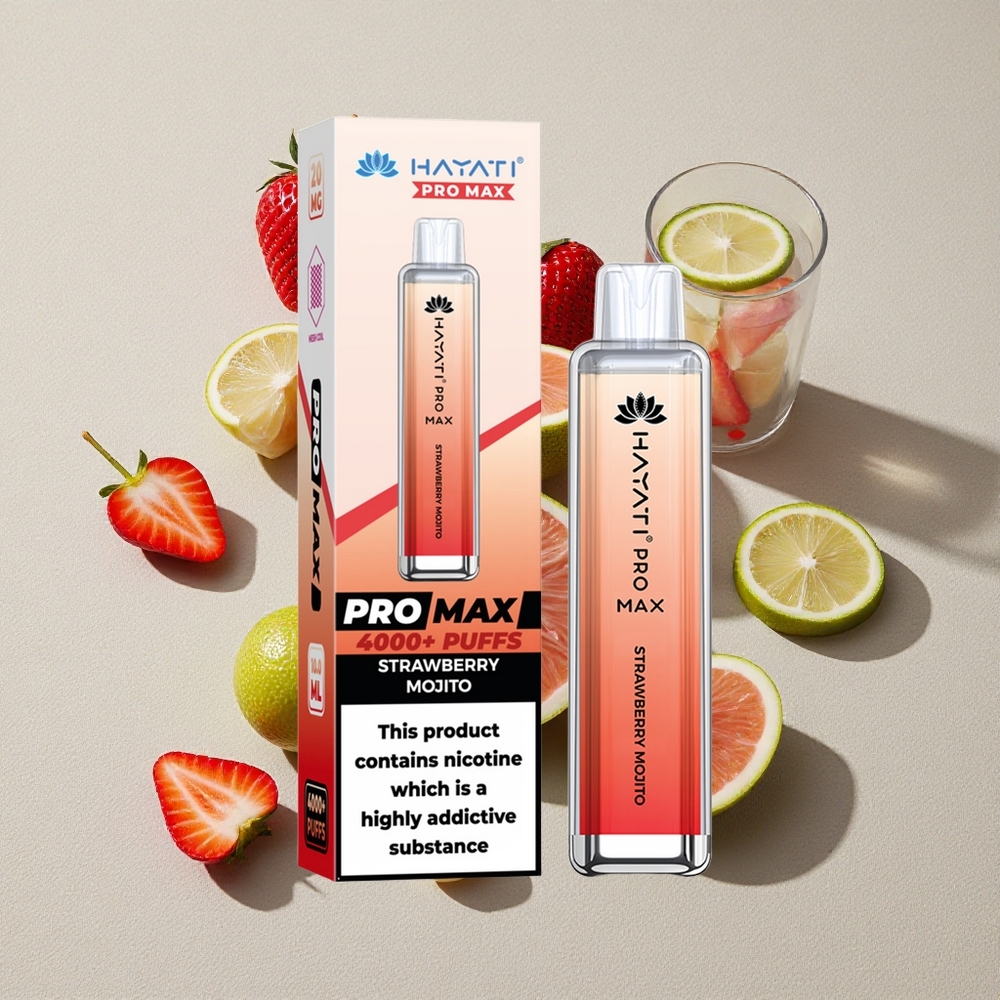 Strawberry Mojito Hayati Pro Max 4000 Puffs Rechargeable Disposable Vape