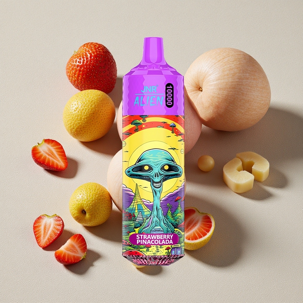 Strawberry Pina Colada JNR Alien 10000 Puffs LED RGB