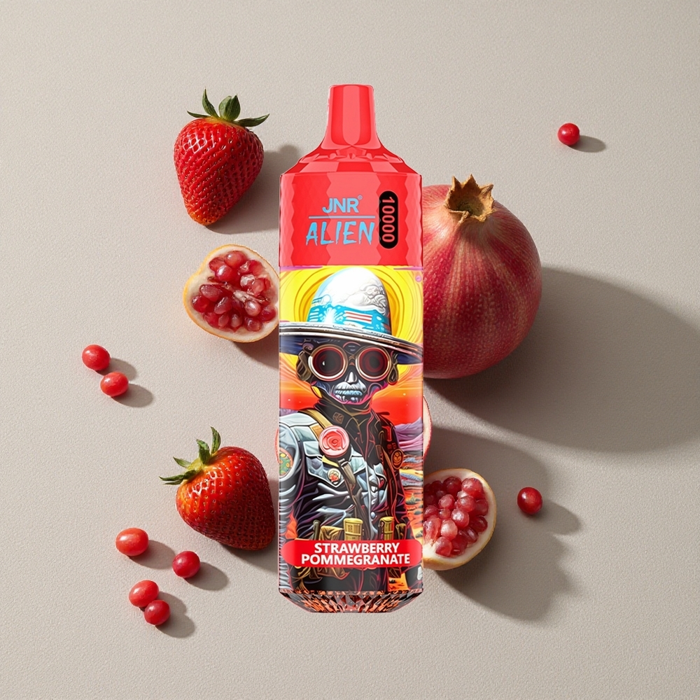 Strawberry Pomegranate JNR Alien 10000 Puffs Disposable Vape with RGB Lights