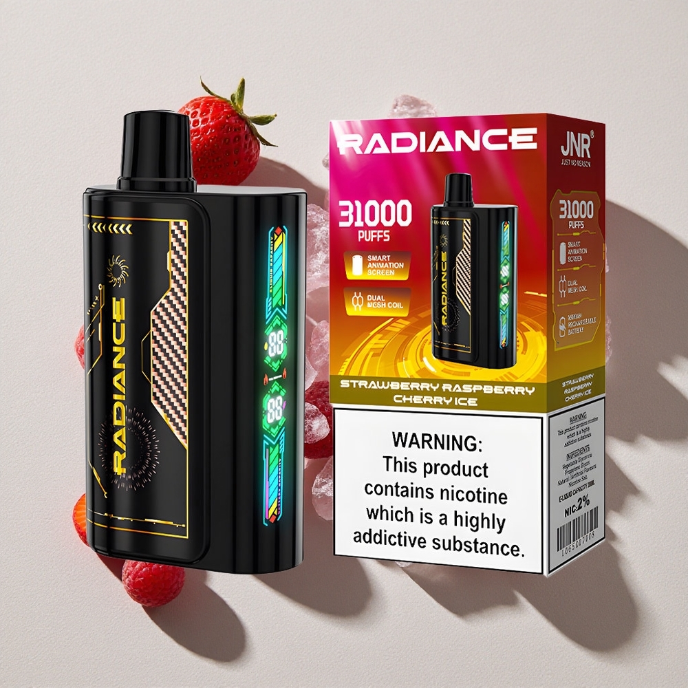 Strawberry Raspberry Cherry Ice JNR Radiance 31000 Puffs Disposable Vape