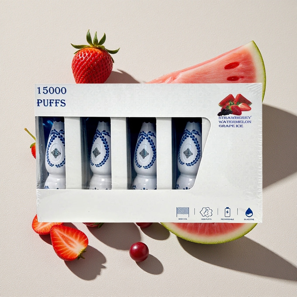 Strawberry Watermelon Grape Ice HUMO Azul 15000 Puffs 20mL