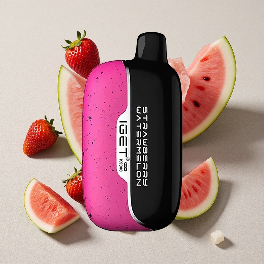 Strawberry Watermelon Ice IGET Moon K5000 Puffs Disposable Vape