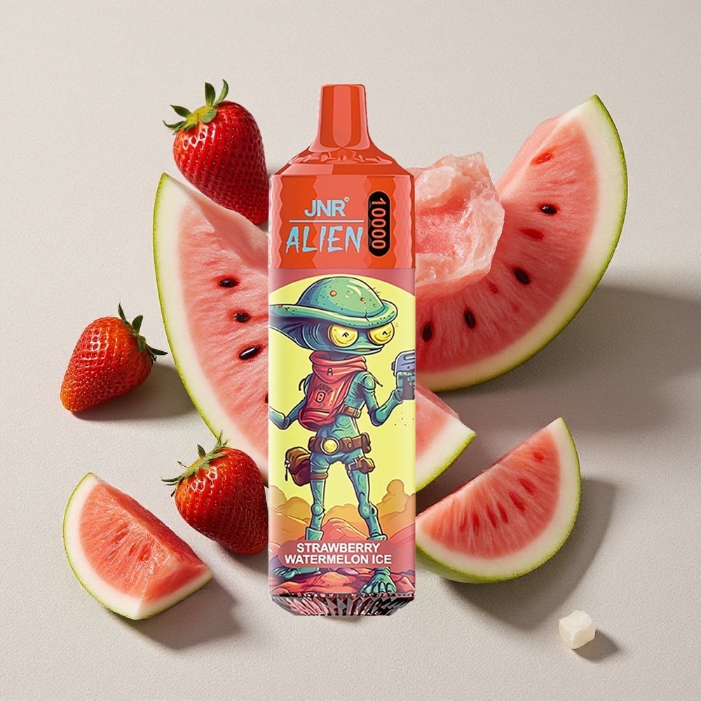 Strawberry Watermelon Ice JNR Alien 10000 Puffs RGB LED