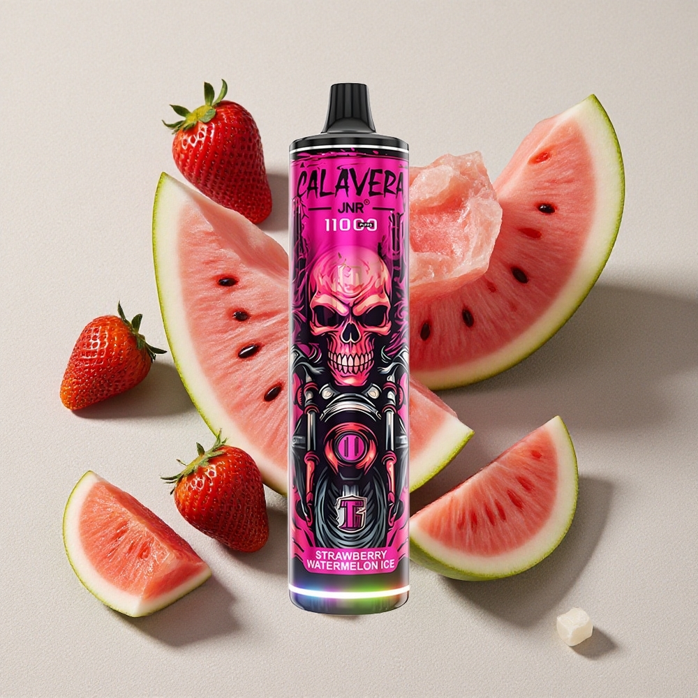 Strawberry Watermelon Ice JNR Calavera 11000 Puffs Disposable Vape with Type-C Charging