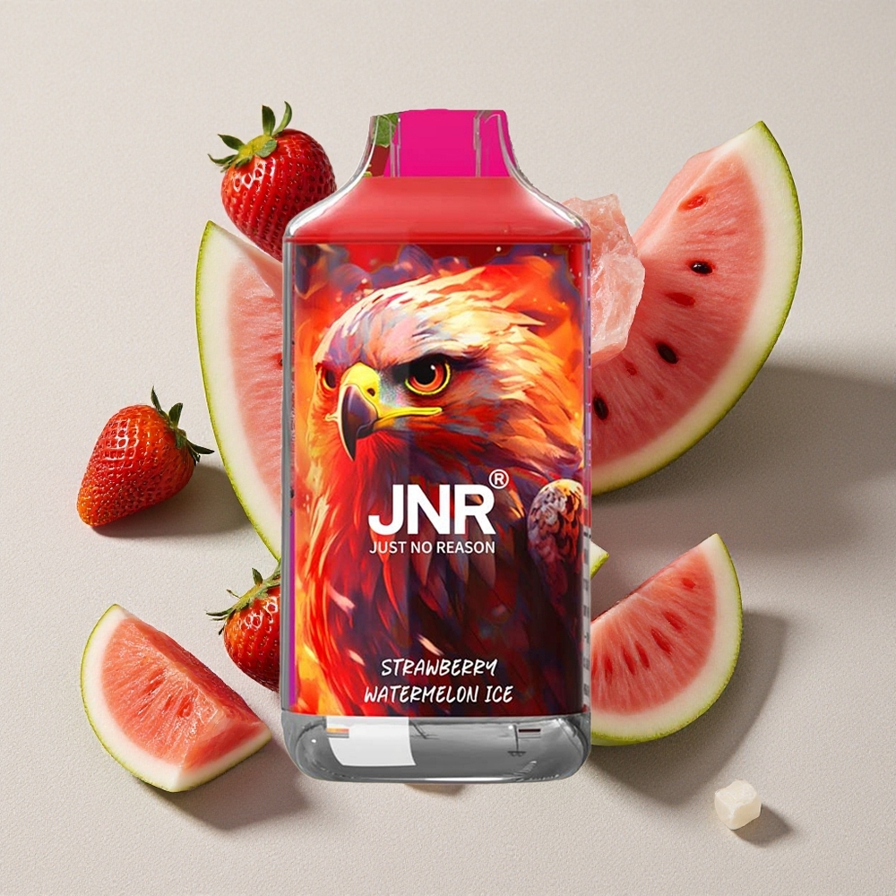Strawberry Watermelon Ice JNR Falcon 16000 Puffs Dual Mesh Coil