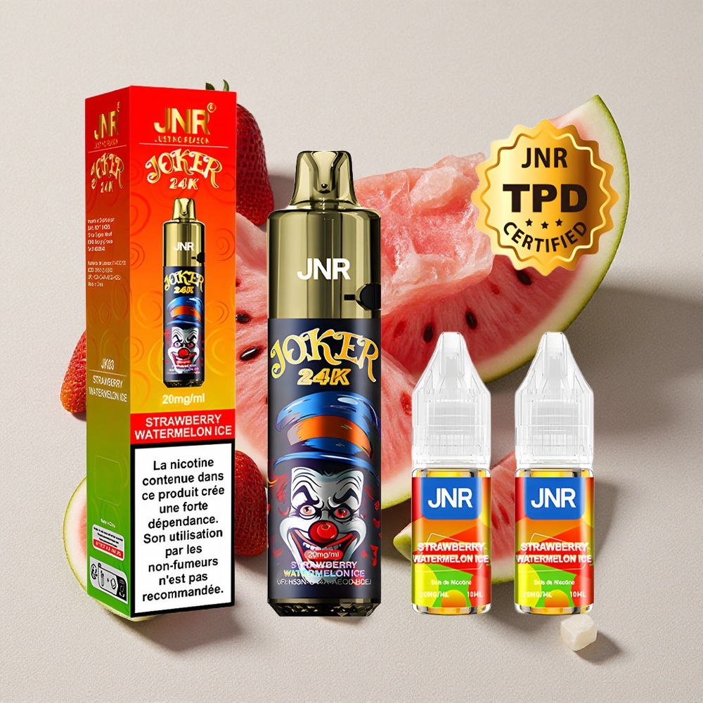 Strawberry Watermelon Ice JNR Joker 24K Puffs Disposable Vape 800mAh