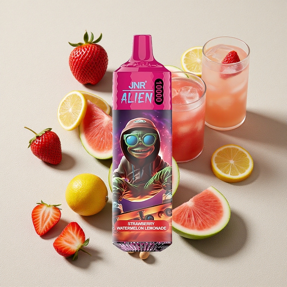 Strawberry Watermelon Lemonade JNR Alien 10000 Puffs Disposable Vape with RGB Lights
