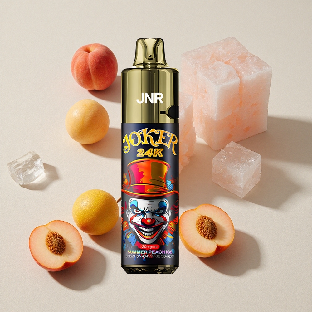 Summer Peach Ice JNR Joker 24K Puffs Refillable Disposable Vape