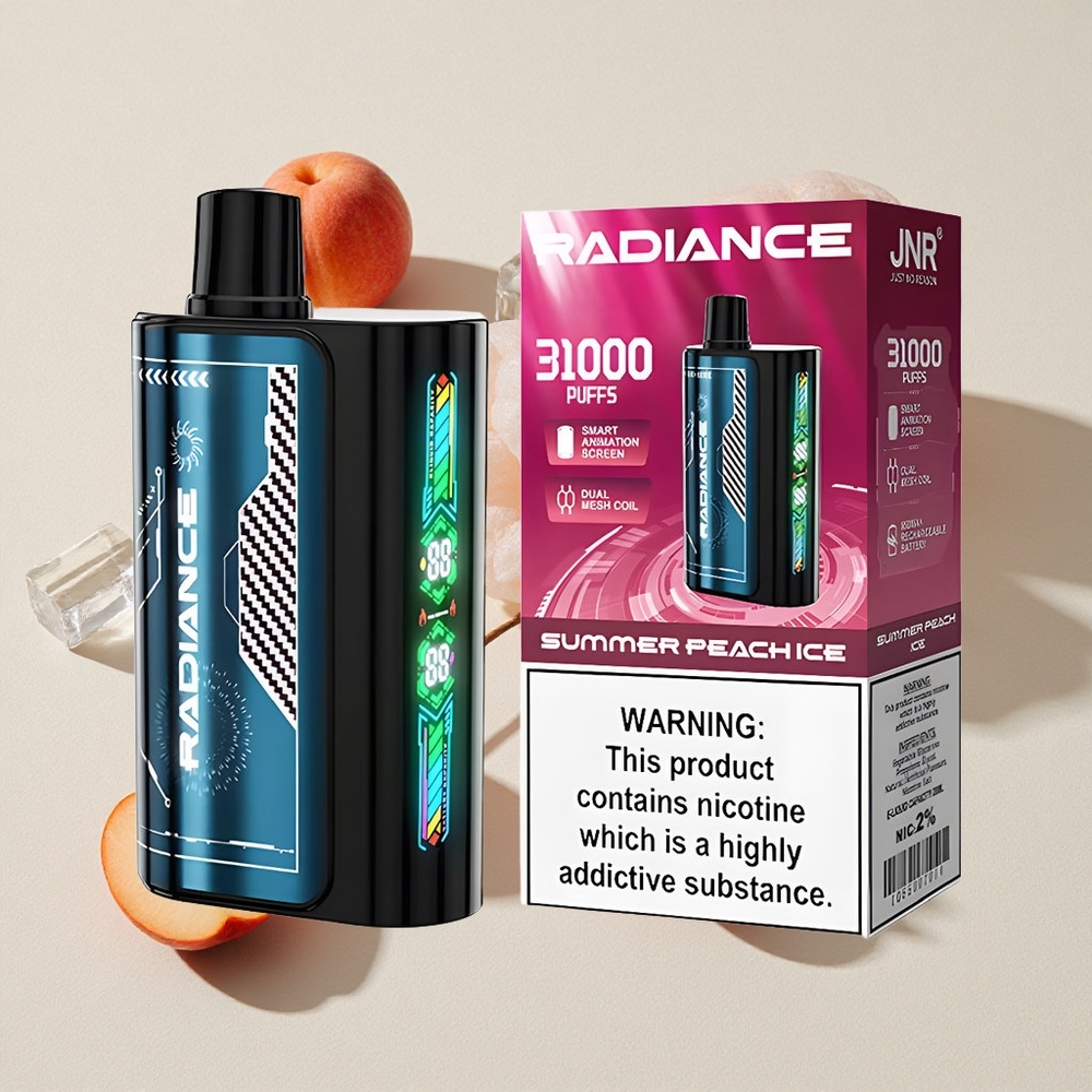 Summer Peach Ice JNR Radiance 31000 Puffs Disposable Vape