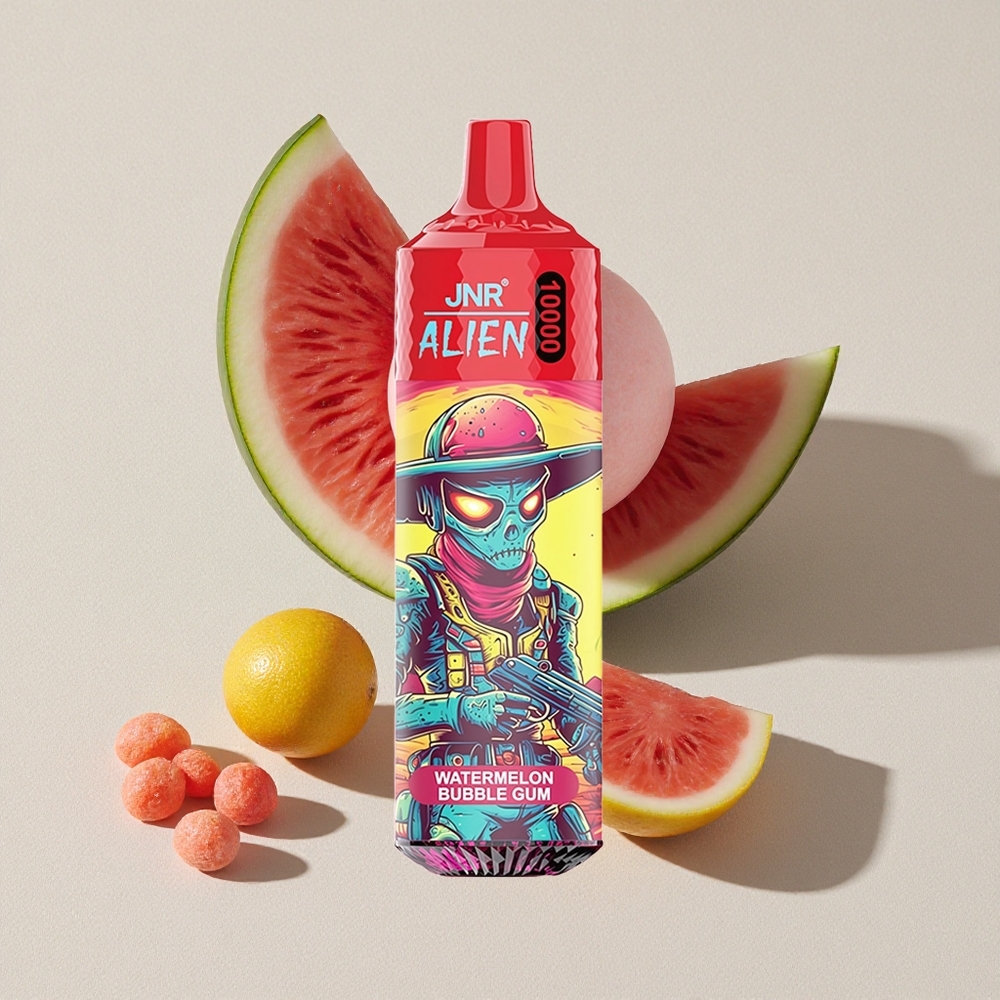 Watermelon Bubble Gum JNR Alien 10000 Puffs RGB LED