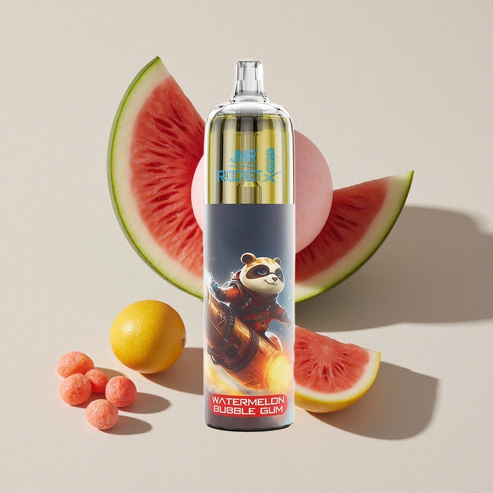 Watermelon Bubble Gum JNR Rocket-X 12400 Puffs Adjustable Airflow