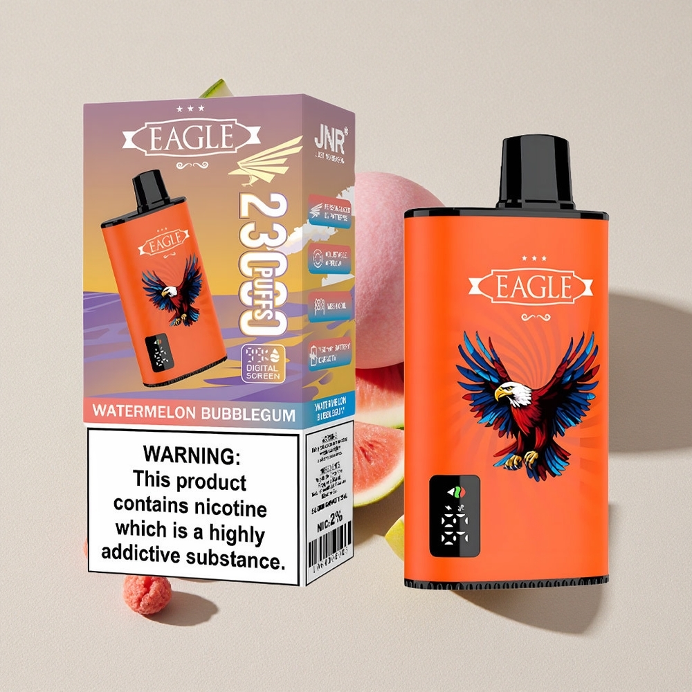 Watermelon Bubblegum JNR EAGLE Smart 23000 Puffs Digital Screen Disposable Vape