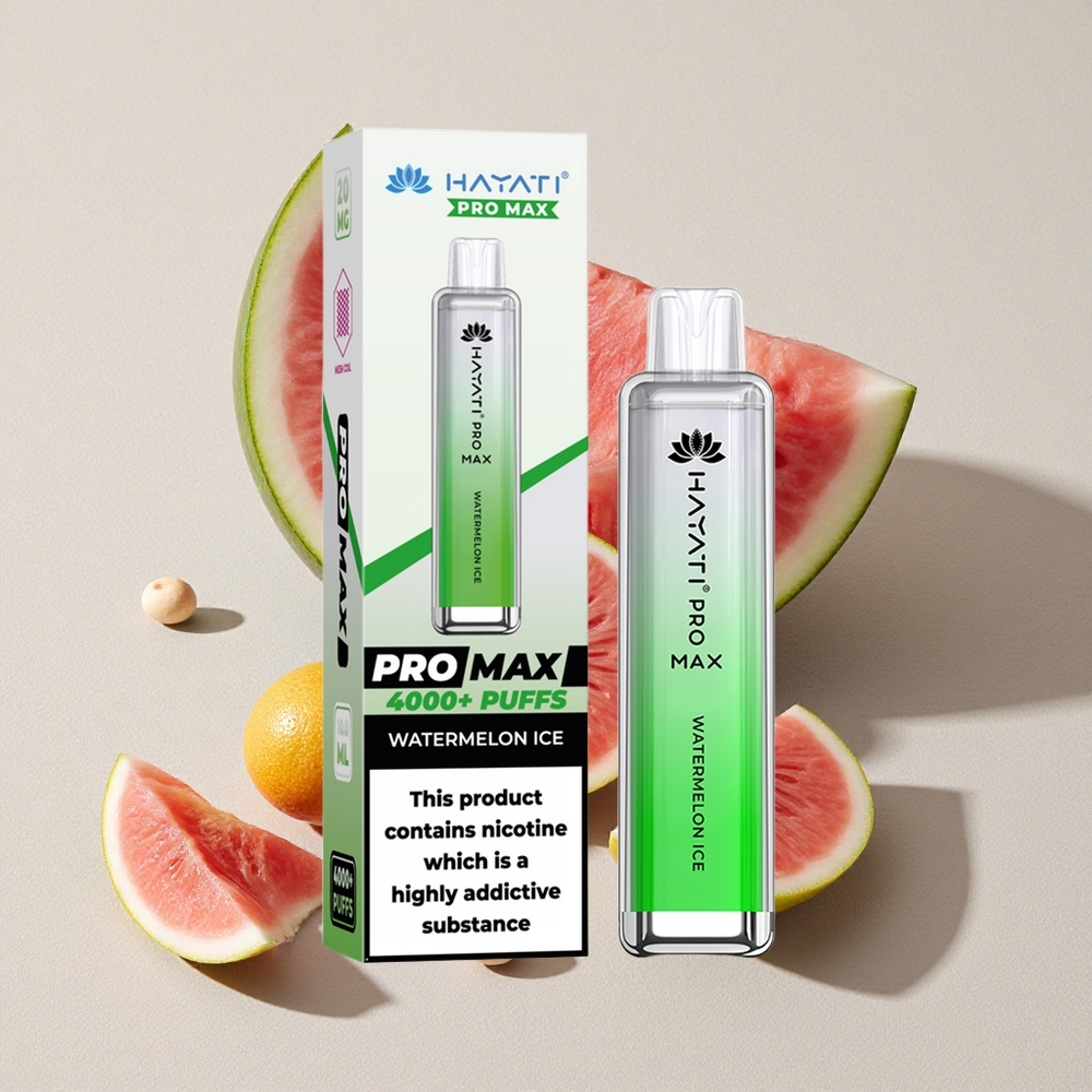Watermelon Ice Hayati Pro Max 4000 Puffs Rechargeable Disposable Vape