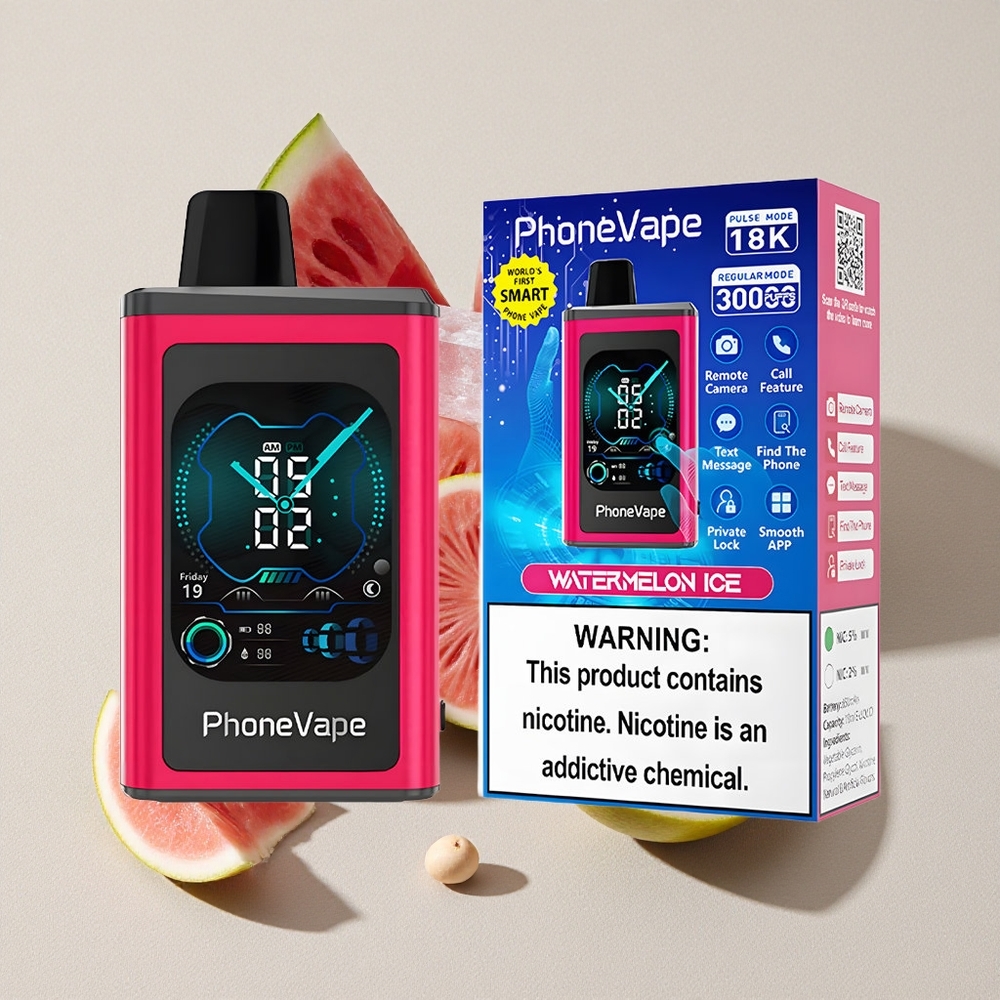 Watermelon Ice JNR PhoneVape 30000 puffs Disposable Vape with Adjustable Airflow