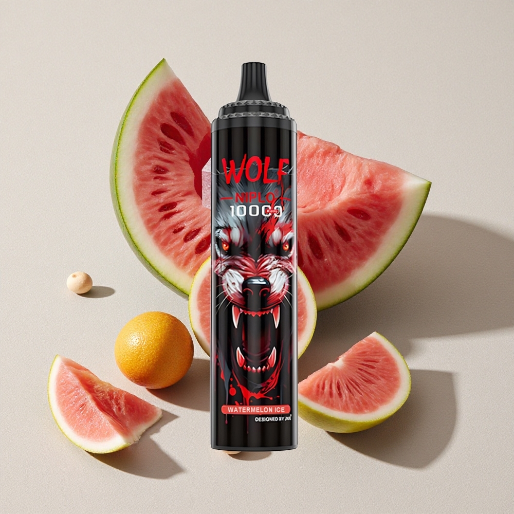 Watermelon Ice JNR Wolf Niplo 10000 Puffs Disposable Vape