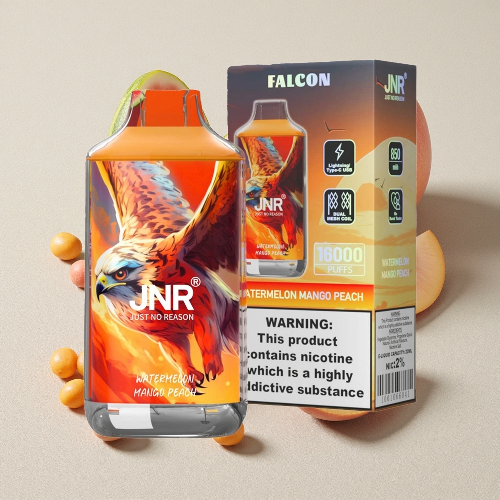 Watermelon Mango Peach JNR Falcon 16000 Puffs with Smart LED Display